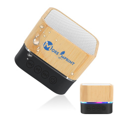Waterproof Bamboo Wireless Light Up Speak