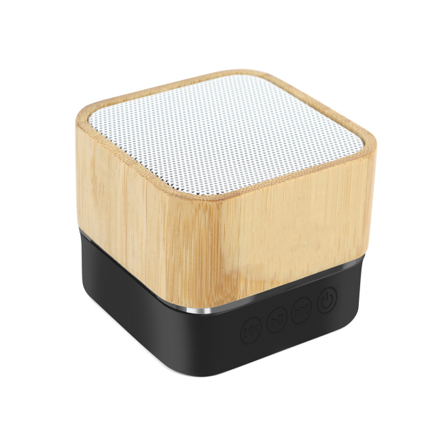 Waterproof Bamboo Wireless Light Up Speak