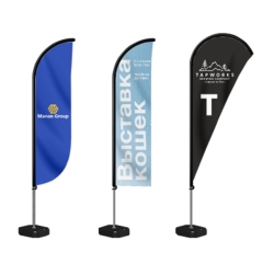 12ft Outdoor Advertising/Feather/ Flag Set Pole Banner Base Kit