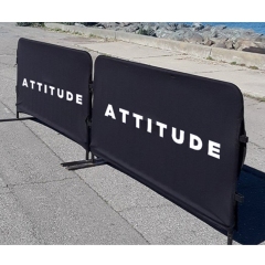 3x8ft Mall Event Barrier Cover Advertising Fence Sleeve