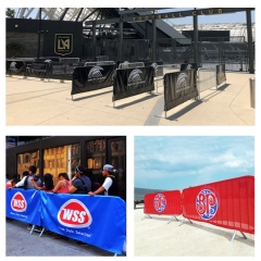 3x8ft Mall Event Barrier Cover Advertising Fence Sleeve