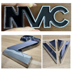 ABS Plastic Car Rear Badge Auto Chrome Emblem 3D Sticker