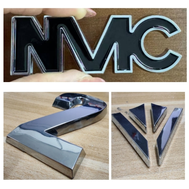ABS Plastic Car Rear Badge Auto Chrome Emblem 3D Sticker