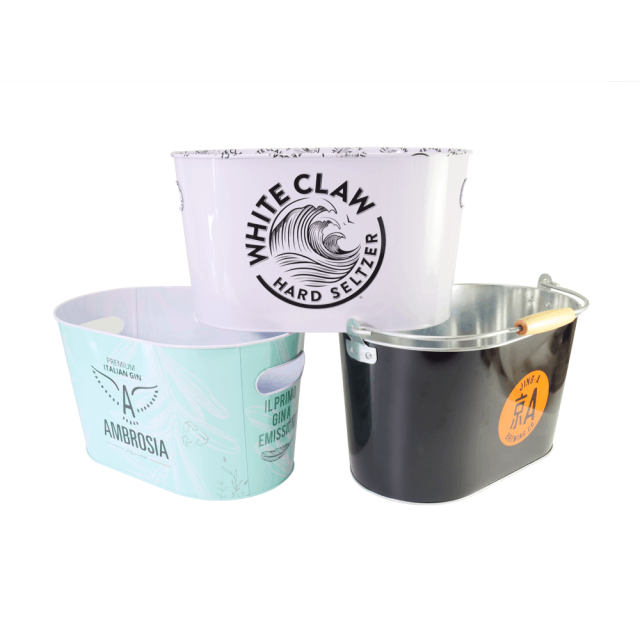 10L 2.6gal metal tin cooling ice bucket tub