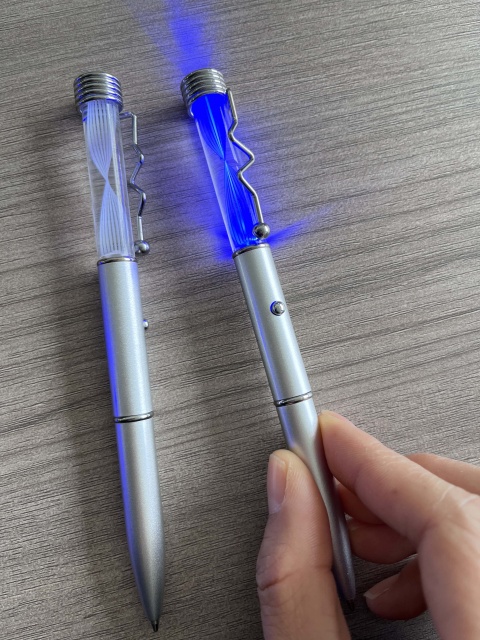 LED Lighted Spiral Pen
