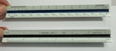 color-coded 6" Architectural Plastic Triangular Pocket Scale