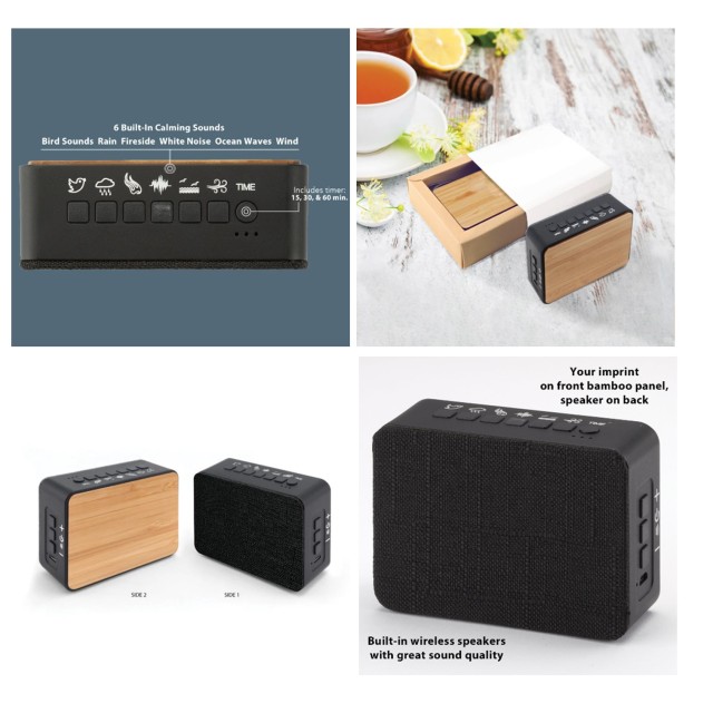 Sound Asleep Bamboo White Noise Machine & Speaker