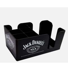 Bar Caddy, 1 Pebbled Napkin Holder - 6 Compartments