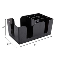 Bar Caddy, 1 Pebbled Napkin Holder - 6 Compartments