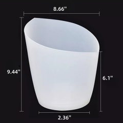 Tilted LED Plastic Ice Bucket