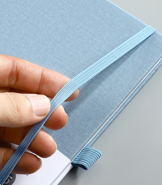 A6 Portable Elastic Strip Notebook W/ Pen Holder