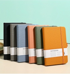 A6 Portable Elastic Strip Notebook W/ Pen Holder