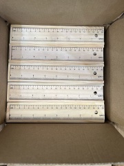 12-Piece Colored Pencil Set In Wooden Ruler Box