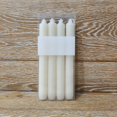 Long Candle Romantic Ivory White Tall Candles Wedding