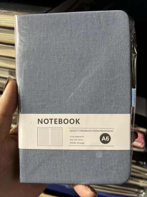 A6 Portable Elastic Strip Notebook W/ Pen Holder