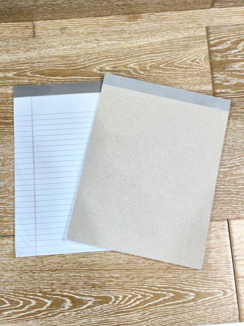 Custom legal pad 8.5'' x 11.75''/5'' x 8''