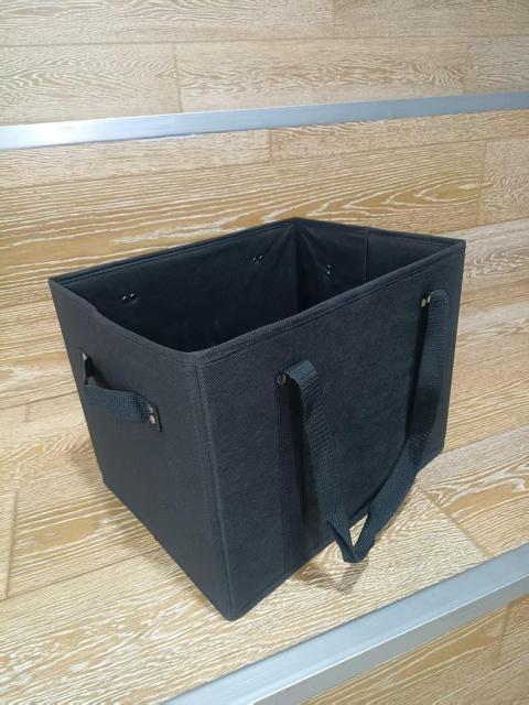 Collapsible Foldable  Non-woven grocery box Tote Shopping Bag with Large Heavy Duty Reinforced Bottom