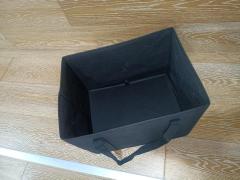 Collapsible Foldable  Non-woven grocery box Tote Shopping Bag with Large Heavy Duty Reinforced Bottom
