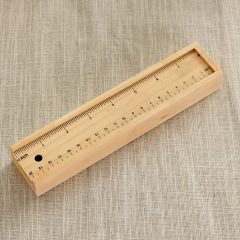 12-Piece Colored Pencil Set In Wooden Ruler Box