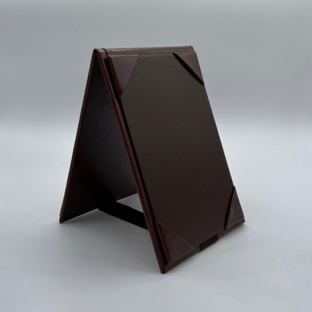 5"x7"Faux Leather Double-Sided A-Frame Table Tents