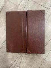 4.25 x 11 inches 2 View Leather Menu Holder