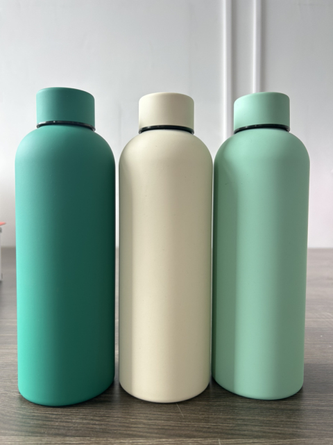 17oz  Double Wall  Stainless Steel Bottle Insulated Vacuum Mug  Double Wall Thermo Flask Small Mouth Tumbler