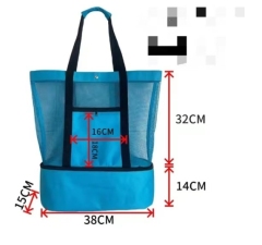 Outdoor Mesh Beach Tote Pool Bag with Cooler