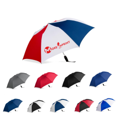 44" Arc RPET Auto OPEN/ COLSED Compact Umbrella-Rubber Handle