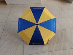 44" Arc RPET Auto OPEN/ COLSED Compact Umbrella-Rubber Handle