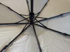 44" Arc RPET Auto OPEN/ COLSED Compact Umbrella-Rubber Handle