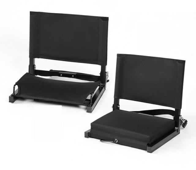 Portable Foldable Stadium Bleacher Seat Chair with Back