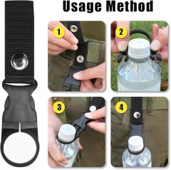 Water Bottle Holder Belt Buckle Hanging Hook for Hiking