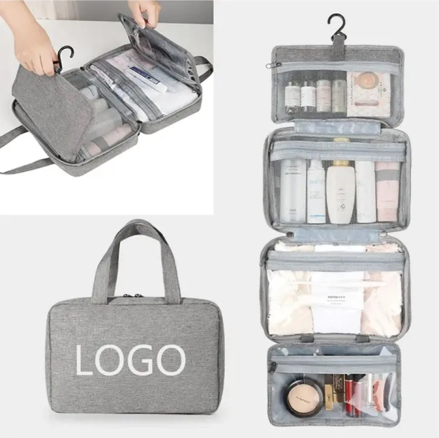 Foldable Toiletry Bags Makeup Traveling Organizer with Hanging Hook