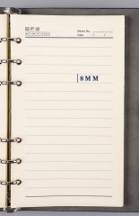 A6 Size PU Leather Notebook 6 Ring Blinder Refillable