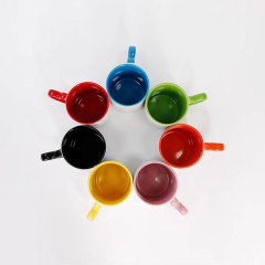 12oz Blank Sublimation Ceramic Coffee Mug with Heart Handle