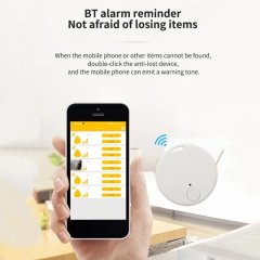 Bluetooth Anti-Lost Tracker with Alarm Round Location Finder
