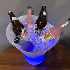 7L Glowing LED Ice Bucket with Speaker Outdoor Party Drink Tub