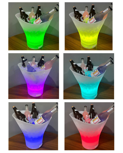 7L Glowing LED Ice Bucket with Speaker Outdoor Party Drink Tub