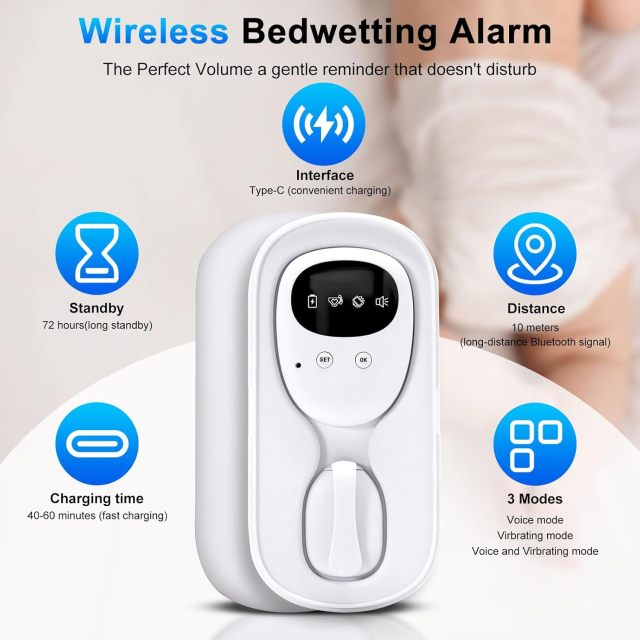 Wireless Bedwetting Alarm Kid Potty Training Enuresis Sensor