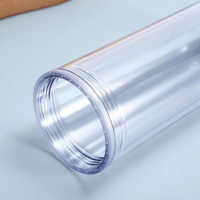 16oz. Transparent Double Wall Acrylic Tumblers with Lids and Straw