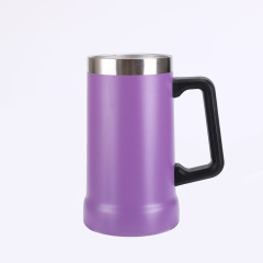24oz Big Grip Beer Stein Stainless Steel Insulated Tumbler with Handle