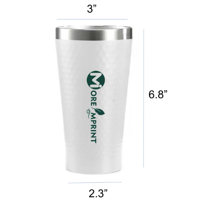 17oz Golf Grain Stainless Steel Insulated Tumbler with Lid