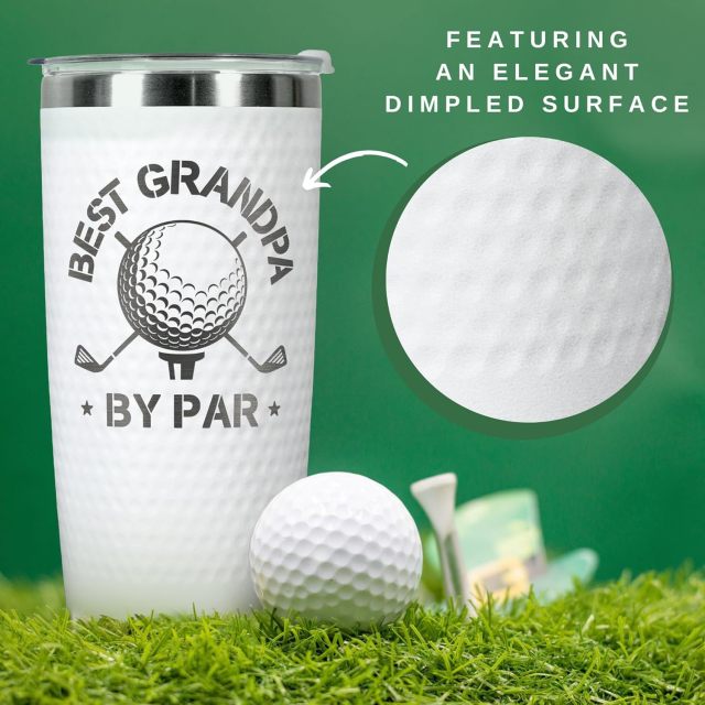 17oz Golf Grain Stainless Steel Insulated Tumbler with Lid