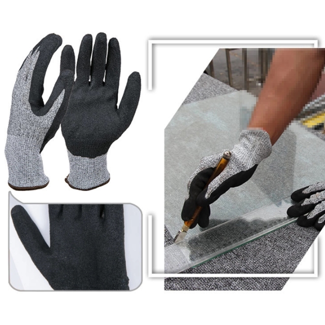 Level 5 Protection Cut Resistant Safety Work Gloves