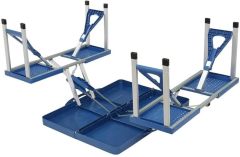 Folding Portable Outdoor Picnic Table with 4 Chair Seats