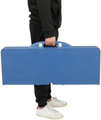 Folding Portable Outdoor Picnic Table with 4 Chair Seats