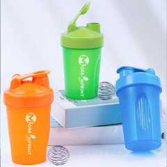 14 oz Plastic Shaker Bottles W/ Snap Lid Mixing Ball