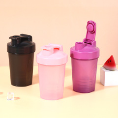 14 oz Plastic Shaker Bottles W/ Snap Lid Mixing Ball