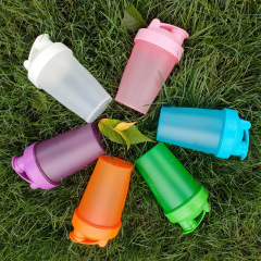 14 oz Plastic Shaker Bottles W/ Snap Lid Mixing Ball