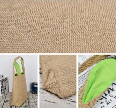 Easter Burlap Jute Tote Bag W/ Bunny Ears for Eggs Hunt